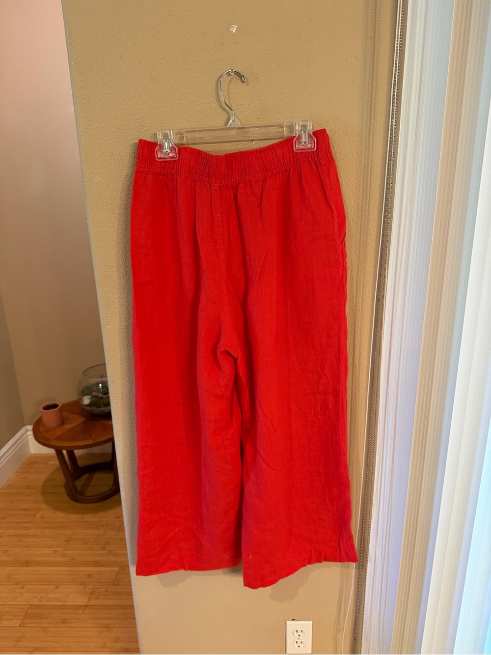 Tahari Red Linen Pants - Picture 5 of 6